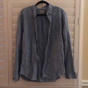 J. Crew Long Sleeve Chambray Button Down